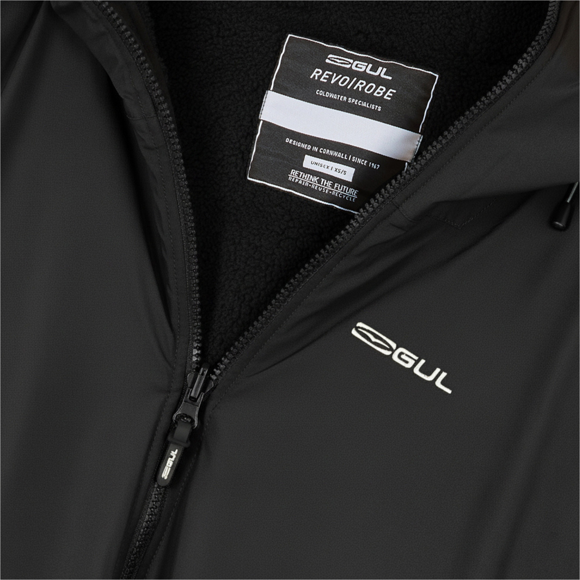2026 Gul Revorobe Long Sleeve Changing Robe AC0135-C6 - Black / Black